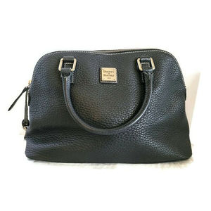 Dooney & Bourke 1975 Model Pebbled Leather Blue Handbag  Model J360381